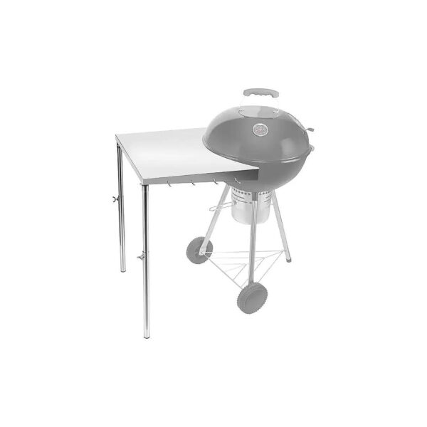 Heavy Duty Stainless Steel Grill Table for Charcoal Kettle Grills