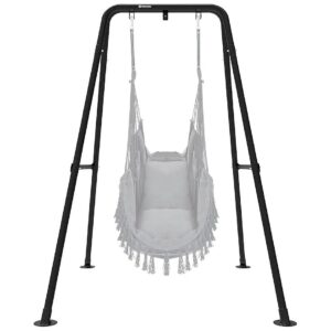 Heavy Duty Steel Hammock Chair Stand for Indoor Outdoor Use with Max Load 330lbs