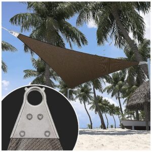 Heavy Duty Triangle Sun Shade Sail with Reinforced Corners and Edges