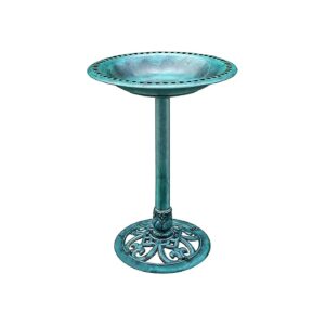 Heavy-Duty Birdbath Fountain with Lightweight Polyresin Construction for