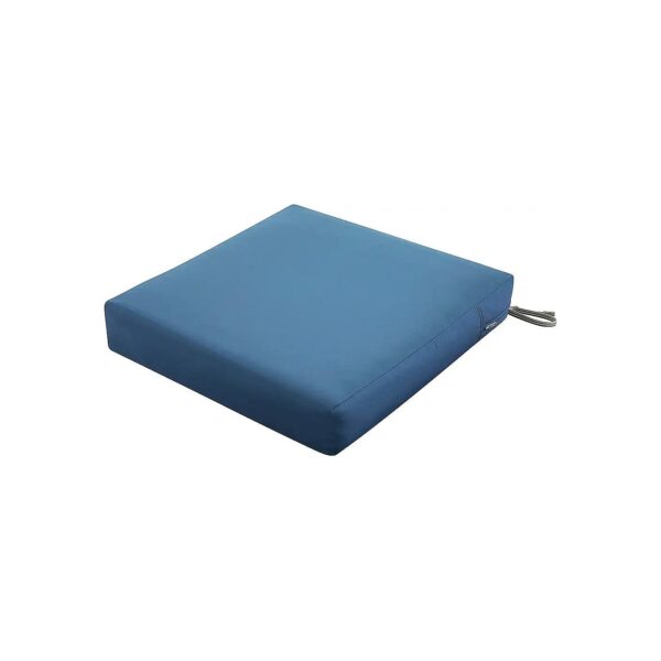 Heavy-Duty Outdoor Chair Cushion in Empire Blue, 25" x 25" x 5" Thick