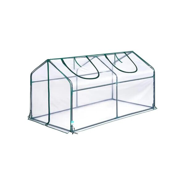 Heavy-Duty Portable Greenhouse with High Light Transmission for Indoor Outdoor Use