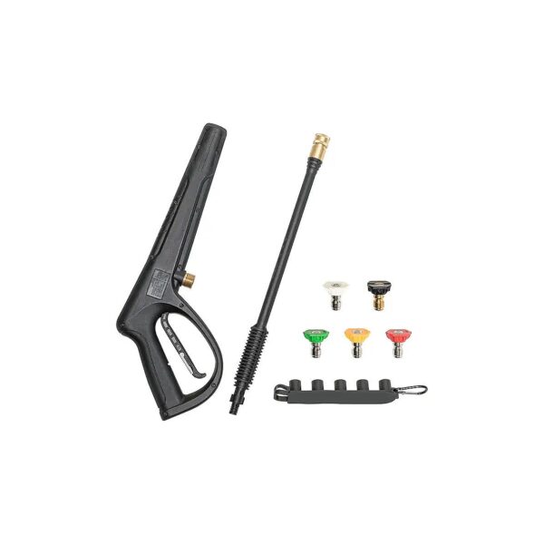 Heavy-Duty Replacement Pressure Washer Gun with 5 Nozzle Tips and Extension Wand