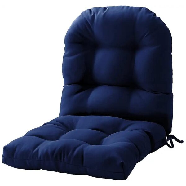 Heavy-Duty Water-Resistant Royal Blue Chair Pads for Seasonal Outdoor and Indoor Use