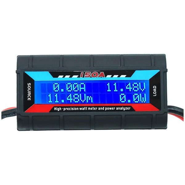 High Accuracy Power Analyzer with 200 Amp Meter for RC and Solar Power Analysis