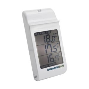 High Low Thermometer for Greenhouse and Garage Temperature Monitoring and Recording