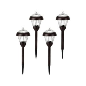 High Lumen Solar Path Lights with Metal Construction for Outdoor Decorative Lighting