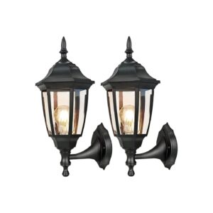 High Quality Black Plastic Outdoor Wall Lights LED Edison Bulb 19 inch Sconce Fixture