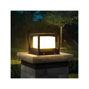 High Voltage Wired Outdoor Post Cap Light for Backyard and Patio Use