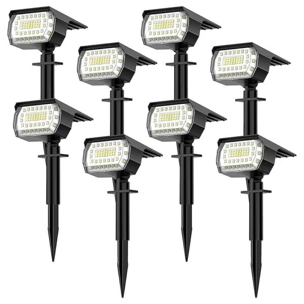 High-Brightness Solar Spotlights Outdoor with 57 LEDs for Large Yard Pathway Lighting