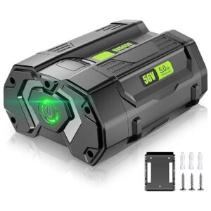 High-Capacity Replacement Battery for EGO 56V Power Tools and Chargers