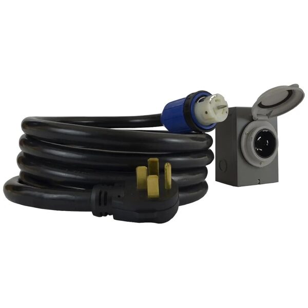 High-Current 15-Foot Power Cord with 600 Volts and 50 Amps Rating