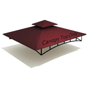 High-Density Polyester Fabric Gazebo Shelter Canopy Replacement for BBQ Grills