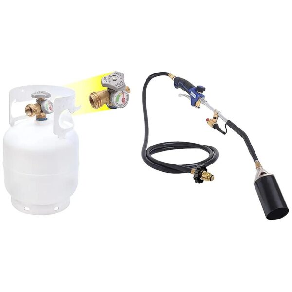 High-Efficiency Propane Tank Bundle with Advanced Torch Kit and Gauge