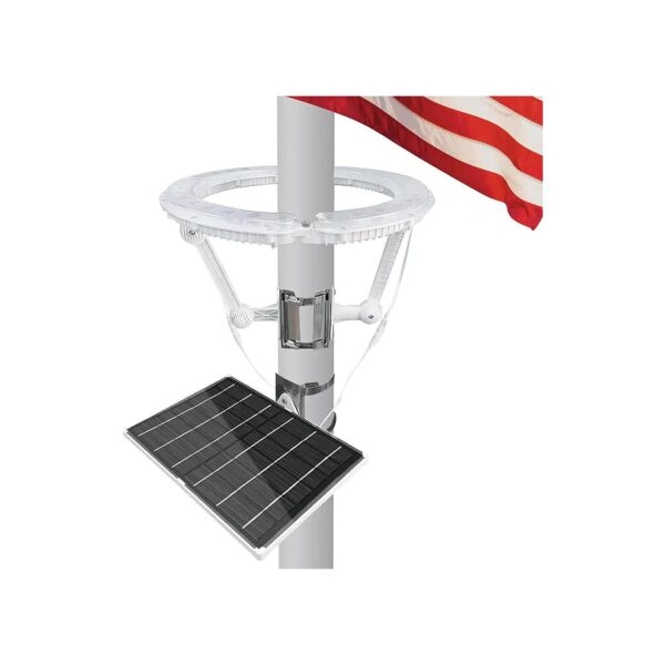 High-Lumen Solar Flag Light for 15-40 Ft Flag Poles