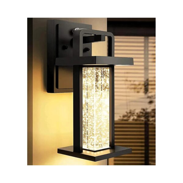 High-Lumen Waterproof Outdoor Wall Sconce with Integrated LED