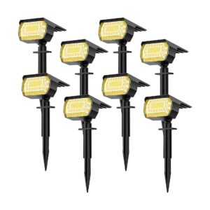 High-Output 57 LED Solar Spotlights for Outdoor Yard and Garden Lighting