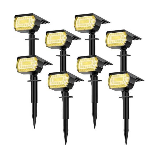 High-Output 57 LED Solar Spotlights for Outdoor Yard and Garden Lighting