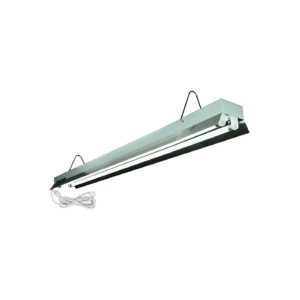 High-Output Fluorescent Grow Light Fixture with 2-Tube 6400K T5HO Bulbs