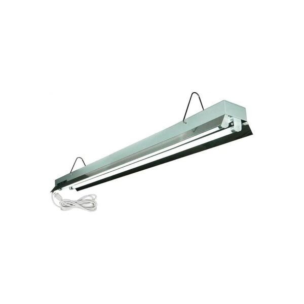 High-Output Fluorescent Grow Light Fixture with 2-Tube 6400K T5HO Bulbs