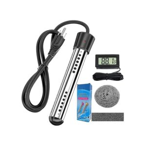 High-Power LCD Thermometer Water Heater for Inflatable Pool Bathtubs