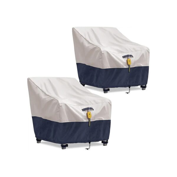 High-Quality 100% Waterproof Oxford Patio Chair Covers for Outdoor Furniture and Yard