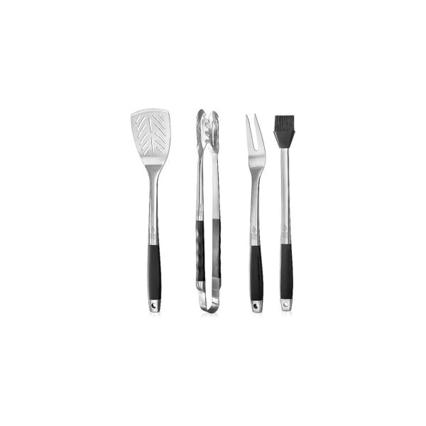 High-Quality 4-Piece BBQ Grilling Tool Set with Rust-Resistant Construction