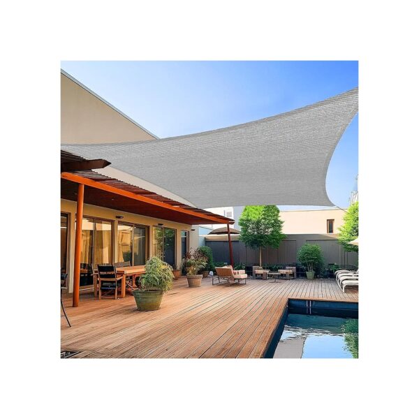 High-Quality 8x10 Foot UV Blocking Shade Sail for Backyard and Patio Furniture