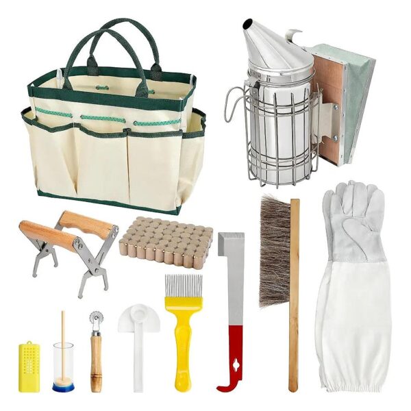 High-Quality Beekeeping Starter Kit for Beginners and Professionals with honey Bee Tools