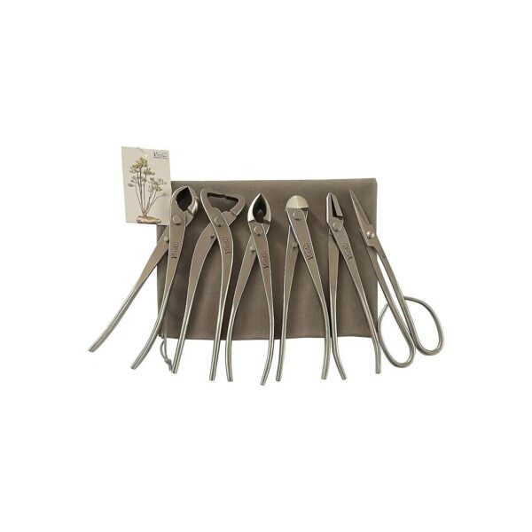 High-Quality Bonsai Tool Set featuring Knob Cutter, Concave Cutter, and Bonsai Scissors