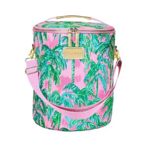 High-Quality Canvas Picnic Cooler with Double Zipper Closure and Thick Cotton Straps