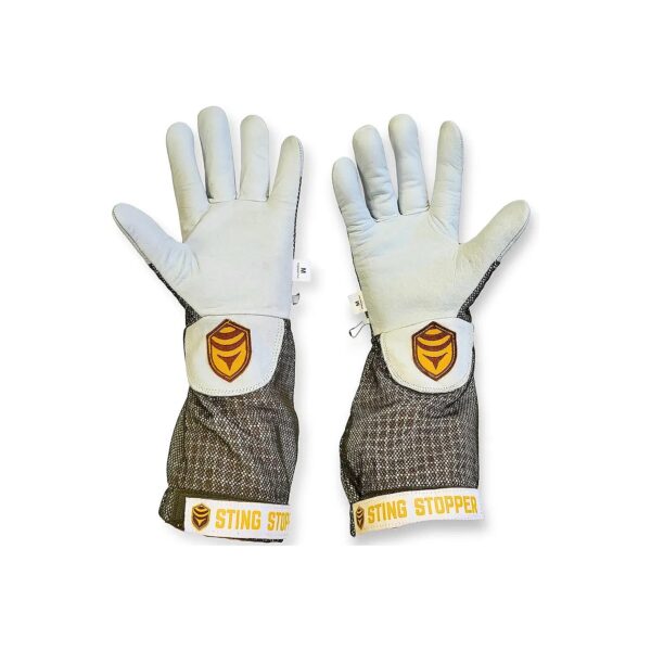 High-Quality Goatskin Leather Beekeeping Gloves for Professional Beekeeping