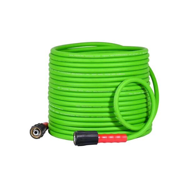 High-Quality Green Pressure Washer Hose 50FT 1/4" Kink Resistant Flexible Hose