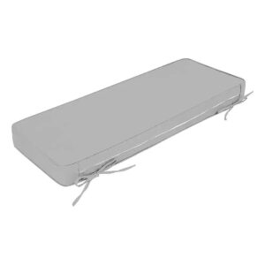 High-Quality Light Grey Bench Cushion with Double