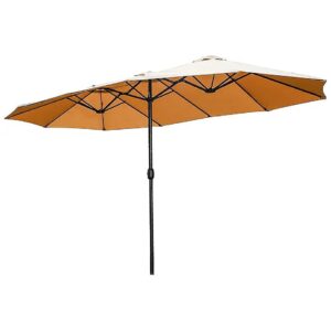 High-Quality Round Frame Aluminum Patio Umbrella with Vented Canopy for Exterior Use