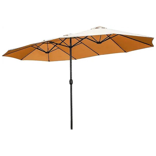 High-Quality Round Frame Aluminum Patio Umbrella with Vented Canopy for Exterior Use