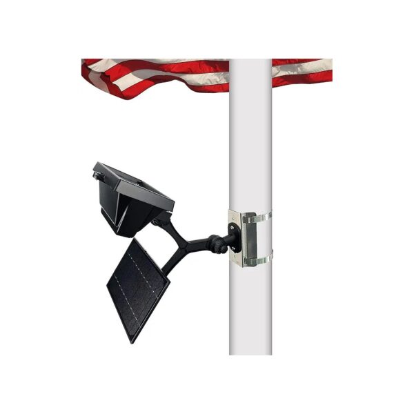 High-Quality Solar Flag Pole Light with 12 Bright LEDs for Super-Bright Illumination