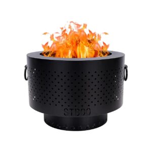 High-Quality Steel Smokeless Fire Pit for Outdoor Use with Portable Storage Bag