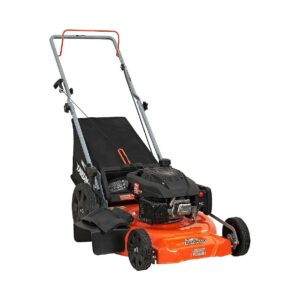 High-Rear Wheels 21 Inch Orange 170cc Gas Lawn Mower with 7 Cutting Height Options