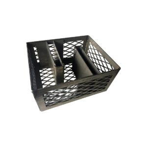 High-Strength Charcoal Basket with Two Maze Bars for Efficient Smoking