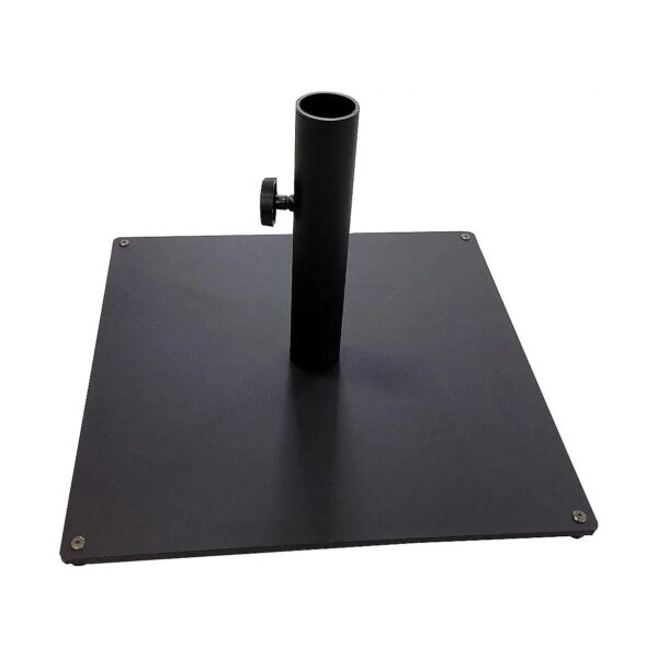 High-Strength Steel Plate Umbrella Base with 36 Lbs Weight and Black Powder Coated Finish