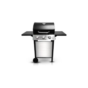 High-Temperature Paint Coated Gas Grill with 3 Main Burners for Efficient Outdoor Cooking