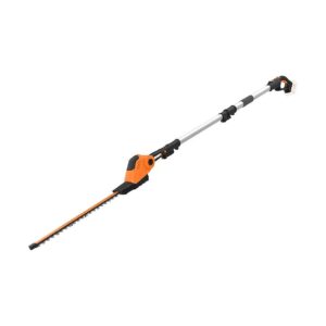 High-Voltage Power Cordless Hedge Trimmer with Laser-Cut Blade and Telescopic Pole