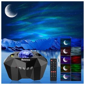 Home Theater and Party Light Projector with Galaxy, Moon, and Stars, Wireless Music