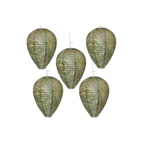 Home Yard Patio Wasp Nest Decoy 5 Pack Wasp Deterrent Safe Fake Trap