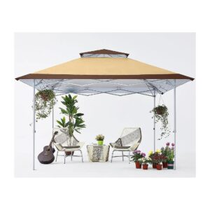 Huge 169 Sq Ft Shade Pop Up Canopy Tent Instant Folding Shelter Large Outdoor Beige