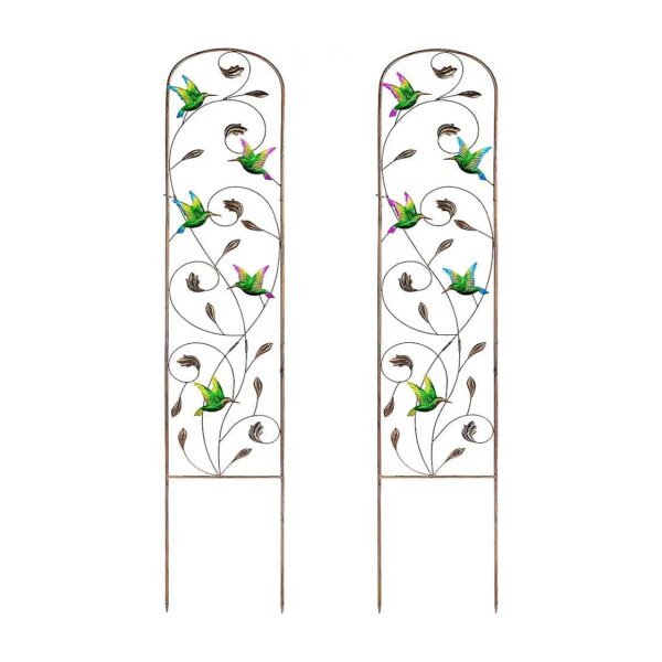 Hummingbird-Shaped Metal Trellis for Outdoor Patio Garden Decorative Plants Vines