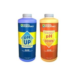 Hydroponic Water Adjuster Kit With pH Up and pH Down Buffer