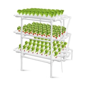 Hydroponics Growing System with PVC-U Materials for 108 Plant Sites