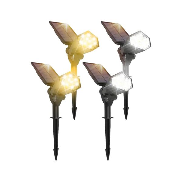 IP65 Waterproof Solar Flood Lights for Outdoor Use, 4 Modes and Adjustable Light